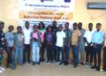 Group photo of investigative journalism fellows trained in Gbarnga under the Liberia Media Empowerment Project, hosted by CEMESP and Internews.