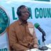 Lofa Superintendent Lavelah Massaquoi speaks on Radio Kintoma, urging citizens to support the Fangoda Dam project launched by the government in Kolahun.