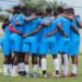 Liberia U-20 national football team huddles together at George Weah Technical Center following news of WAFU Championship postponement
