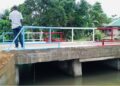 Concrete bridge dedicated by Rep. Rugie Barry in Louisiana Township, linking Wolakkor and Success communities in Montserrado District #1.