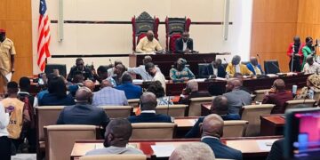 Liberian lawmakers in heated plenary session at the Capitol amid ongoing division over ECOWAS parliamentary delegation