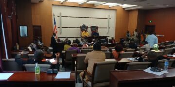 Liberian lawmakers seated in the House of Representatives chamber during a session approving the GAC audit of legislative operations from 2021 to 2025.