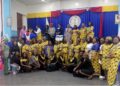 Liberian women lecturers and supporters at the launch of AUWOL-Liberia, advocating for gender equality in higher education at the University of Liberia auditorium.