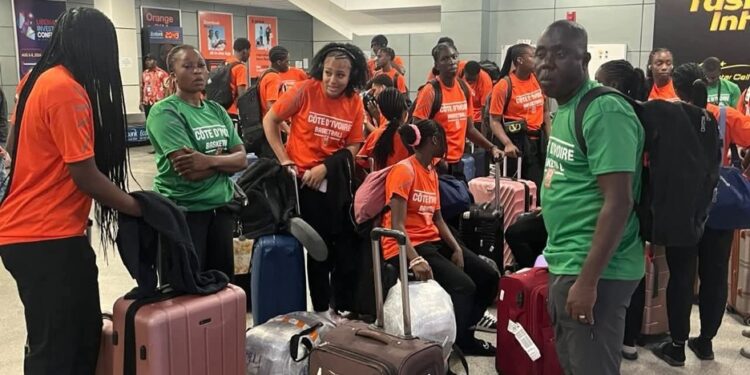 Ivory Coast U-16 basketball team arrives in Monrovia for AfroBasket Zone 3 Qualifiers