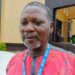 Dr. Jefferson Sibley, Bong County Health Officer, during Safe Motherhood Week in Gbarnga, Liberia