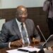 Executive Governor of the Central Bank of Liberia, Henry F. Saamoi, delivers the Monetary Policy Committee Communiqué at CBL headquarters in Monrovia, announcing the decision to maintain the interest rate at 17.25% amid Q2 economic growth and easing inflation.