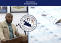 Civil Service Agency Director-General Dr. Josiah F. Joekai Jr. addresses the press, announcing Liberia’s mandatory national civil service exam policy for all new government jobs, starting July 28, 2025.