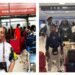 Charlia Kweh and fellow youth delegates at Toronto airport for the Upper Canada College global summer camp.