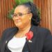 Cllr. Bowoulo Taylor Kelley, First Vice President of AFELL, addresses the signing of the AU Convention on Ending Violence Against Women and Girls in Liberia