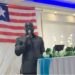 Liberia Maritime Commissioner Neto Lighe addresses diaspora Liberians in Antwerp, urging investment in the country’s growing shipping and port economy.