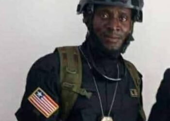 LDEA Officer Emmanuel Payne in uniform during a past operation before he was tragically killed by a mob in Caldwell.