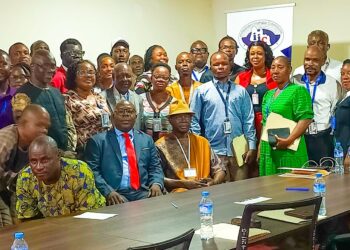 Group photo of Liberia’s Independent Information Commission staff and over 30 public officials during a Freedom of Information training session in Monrovia