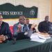 Rev. Dr. Jerry Kulah of the Global Methodist Church addresses journalists during a press briefing on the church’s plan to build 241 congregations across Liberia by 2028.
