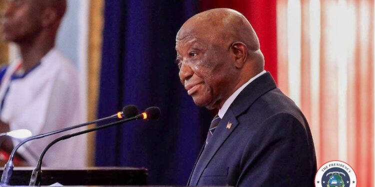 President Joseph Boakai delivers Liberia’s 178th Independence Day speech, calling for national healing, unity, and economic justice at the Centennial Pavilion.