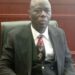 Justice Yamie Quiqui Gbeisay seated in a courtroom after his unanimous confirmation as Chief Justice of Liberia in July 2025