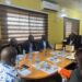 Acting DG Dan T. Saryee in a meeting with LACRA staff members