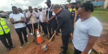 LWSC and Public Works officials break ground for $1.5M emergency water project in Omega community, Monrovia