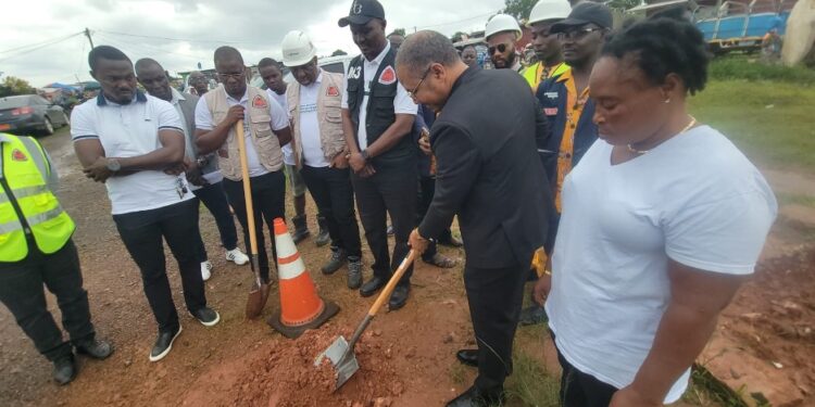 LWSC and Public Works officials break ground for $1.5M emergency water project in Omega community, Monrovia
