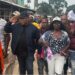 STAND leader Mulbah Morlu marches with supporters through Monrovia streets ahead of the planned July 17 protest calling for justice and democratic reforms in Liberia.