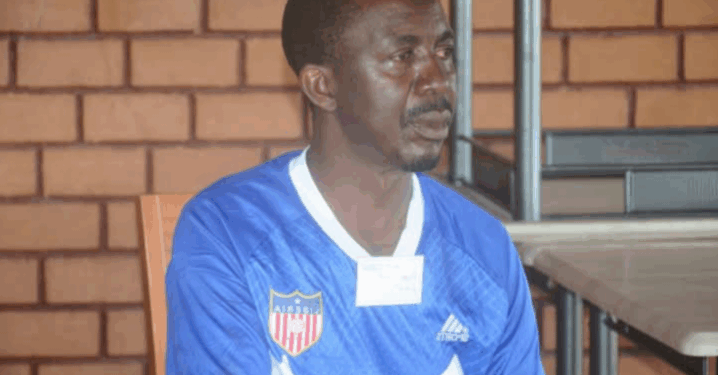 LAF President Mulbah Zaza wearing a Liberia-themed sports jersey