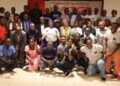 Liberian fisheries stakeholders and community members pose for a group photo during the EU-funded project closeout event in Monrovia