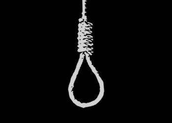 noose in black background