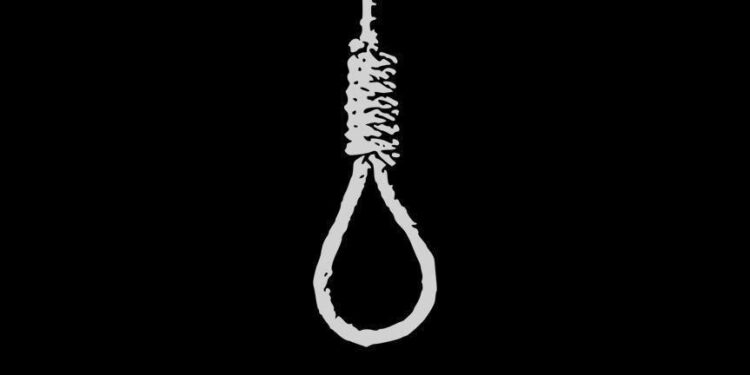 noose in black background