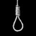 noose in black background
