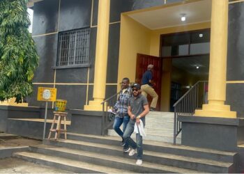 Peach H. Bility escorted from Criminal Court 'C' at the Temple of Justice in Monrovia after being sentenced to four years for drug and weapons charges