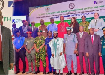 Liberian security expert Jimmy W. Smith joins African lawmakers and military leaders at the REPAM-CDS conference on cybercrime and security in Abuja, Nigeria