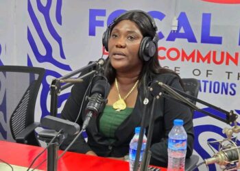 Liberian football administrator Rochell Woodson speaks during a live radio interview amid a controversy with Determine Girls FC over her appointment as head of delegation for CAF Women’s Champions League qualifiers