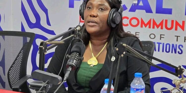 Liberian football administrator Rochell Woodson speaks during a live radio interview amid a controversy with Determine Girls FC over her appointment as head of delegation for CAF Women’s Champions League qualifiers