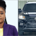 Suspended NOCAL CEO Rustonlyn Suakoko Dennis (left) and an MG RX8 SUV (right), one of two vehicles allegedly acquired through a US$75,000 procurement fraud scheme under investigation by Liberian authorities.