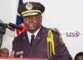former Commissioner of the Liberia Immigration Service wearing Immigration officer uniform