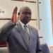 Cllr. Boakai Kanneh raises his hand during his confirmation as Associate Justice of the Supreme Court of Liberia, following a unanimous Senate vote on July 24, 2025.