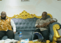 Liberian business executive Ibrahima Traoré and Juan Nve Nguema Mbengono in meeting discussing trade fair and investment plans in Liberia