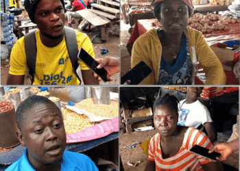 Vendors and traders in Bong County’s Bassa Community Market express frustration over Liberia’s economic downturn ahead of Independence Day, July 26, 2025.
