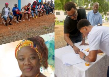 Liberians in Ghana vote and sign election documents as the Liberian Embassy commends the peaceful diaspora elections and urges unity and community development.