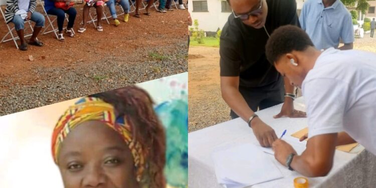 Liberians in Ghana vote and sign election documents as the Liberian Embassy commends the peaceful diaspora elections and urges unity and community development.