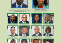 Group photo of global transport leaders, ministers, and academics participating in Liberia’s ICTA2025 transport summit, including officials from Liberia, Ghana, Nigeria, USA, and Australia.