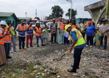 EPA and MCC officials break ground with local partners to launch Canada-funded waste management project at Jorkpen Town Market in Monrovia