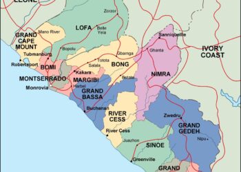 liberia-political-map