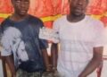 Two men arrested by the Liberia Drug Enforcement Agency (LDEA) at Bo Waterside with seized Kush packages worth US$20,000 in a cross-border drug trafficking case.