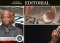 Editorial collage featuring President Joseph Boakai, the Liberian seal, and symbolic prayer images, representing national reflection during Liberia’s July 30, 2025 Day of Prayer.