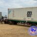 Liberia Ministry of Health trucks loaded with medical supplies for Q3 distribution, positioned for early deployment ahead of planned road closures in July 2025.