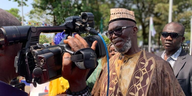 ALCOP political leader Hon. Lusine Kamara addresses media on Liberia’s drug crisis, urging national emergency declaration.