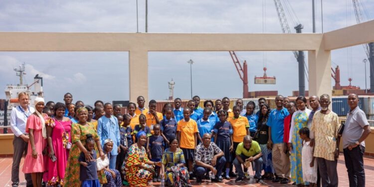 APM Terminals education program, Liberia port scholarship, Freeport student tour, CSR education Liberia, terminal scholarship beneficiaries