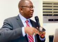 Ahmed K. Sirleaf, newly appointed acting chairman of Liberia’s People’s Action Party, delivers remarks on reform and governance
