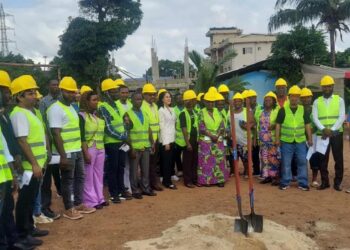 Groundbreaking ceremony in Monrovia where the Bahai community launched construction of the National Haziratu’l-Quds, called a ‘beacon of unity