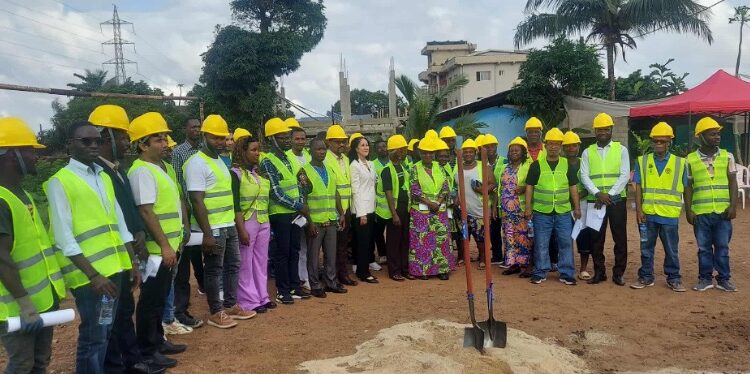 Groundbreaking ceremony in Monrovia where the Bahai community launched construction of the National Haziratu’l-Quds, called a ‘beacon of unity